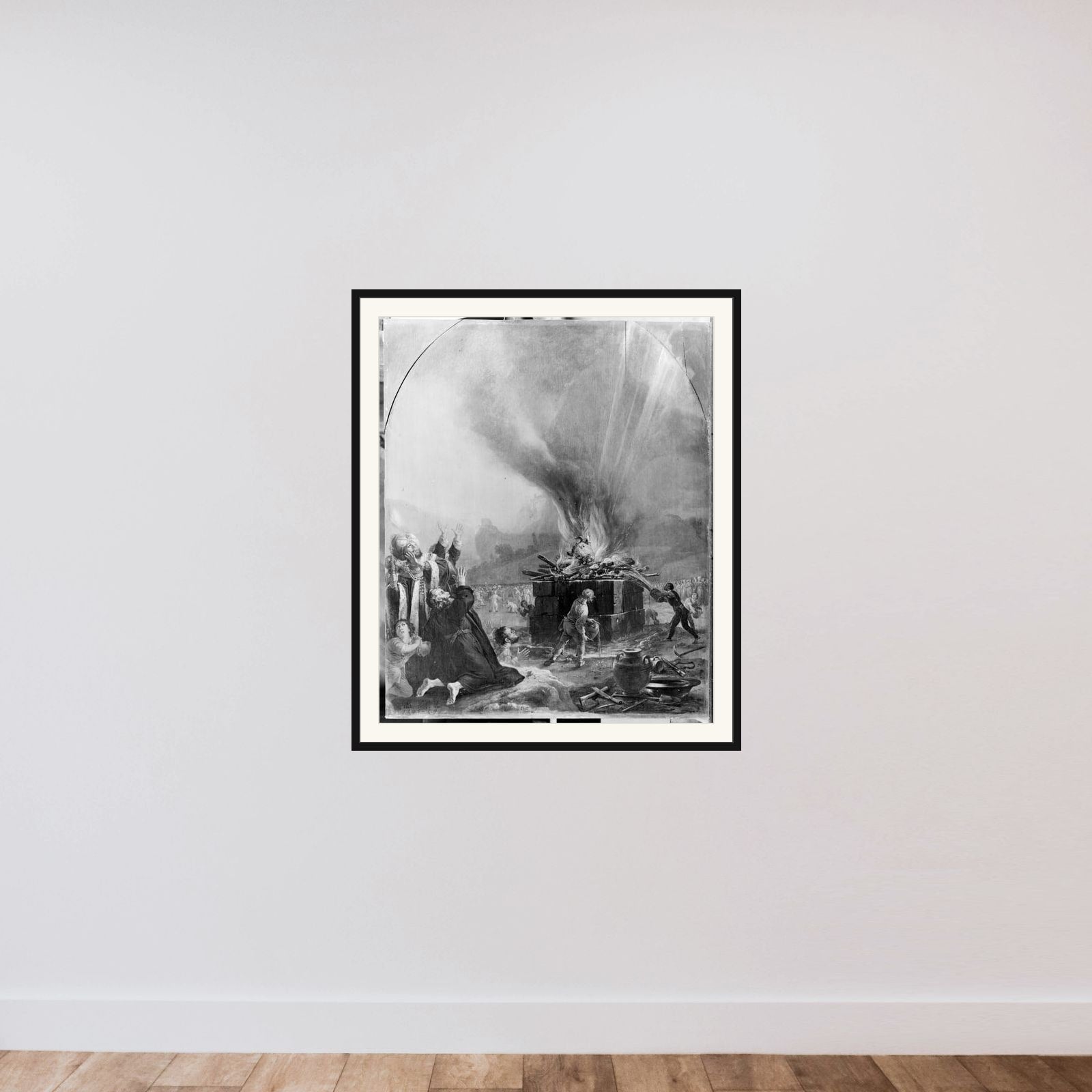 Elias' ofring framed — shown to scale