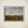 Prospekt af Paris set fra Place Dauphine framed