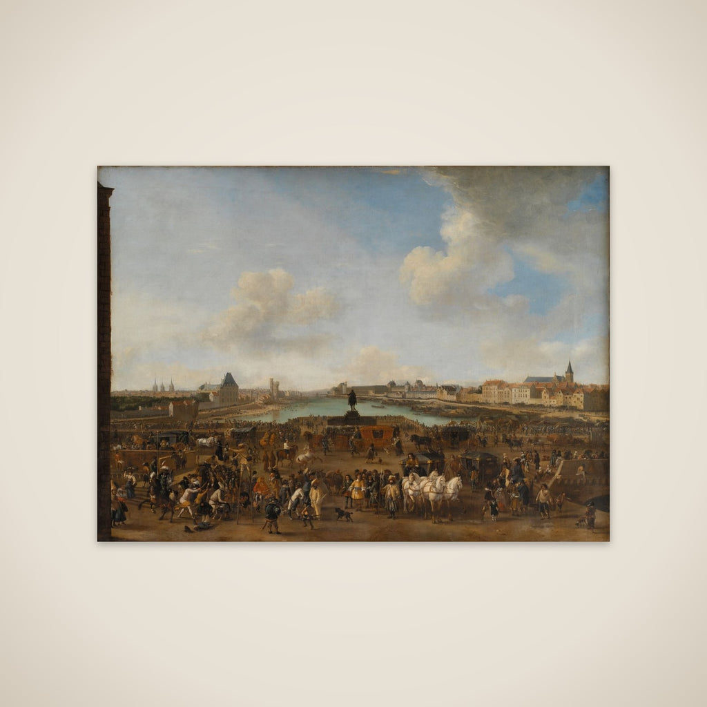 Prospekt af Paris set fra Place Dauphine unframed print