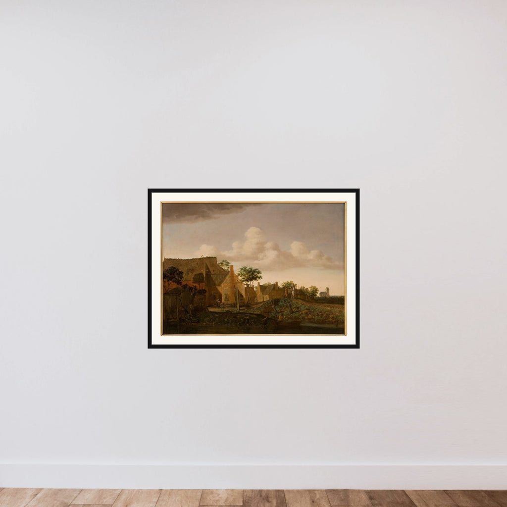 Hollandsk landsby framed — shown to scale