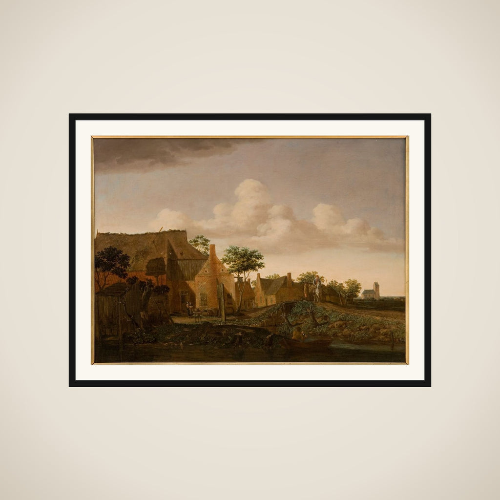 Hollandsk landsby framed