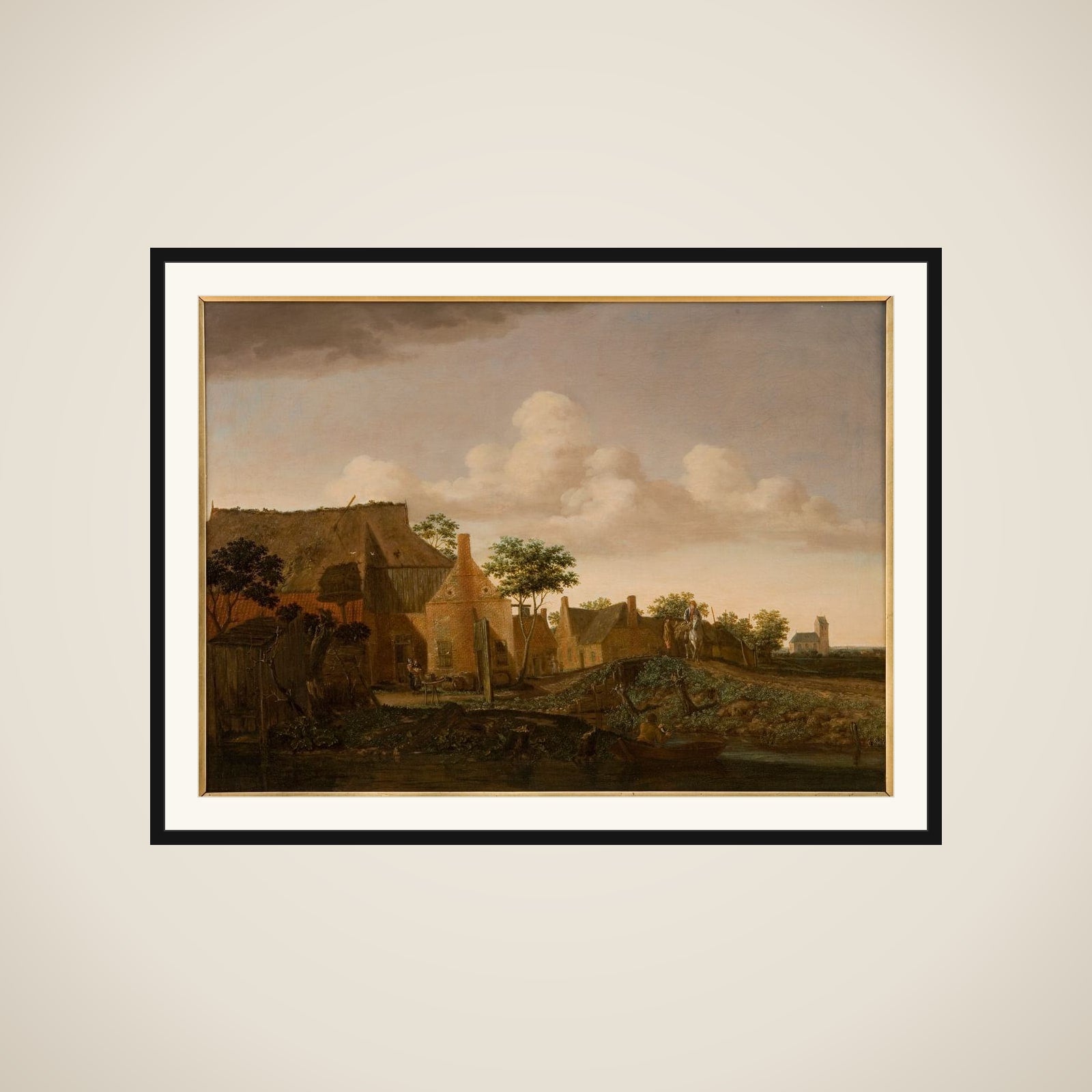 Hollandsk landsby framed