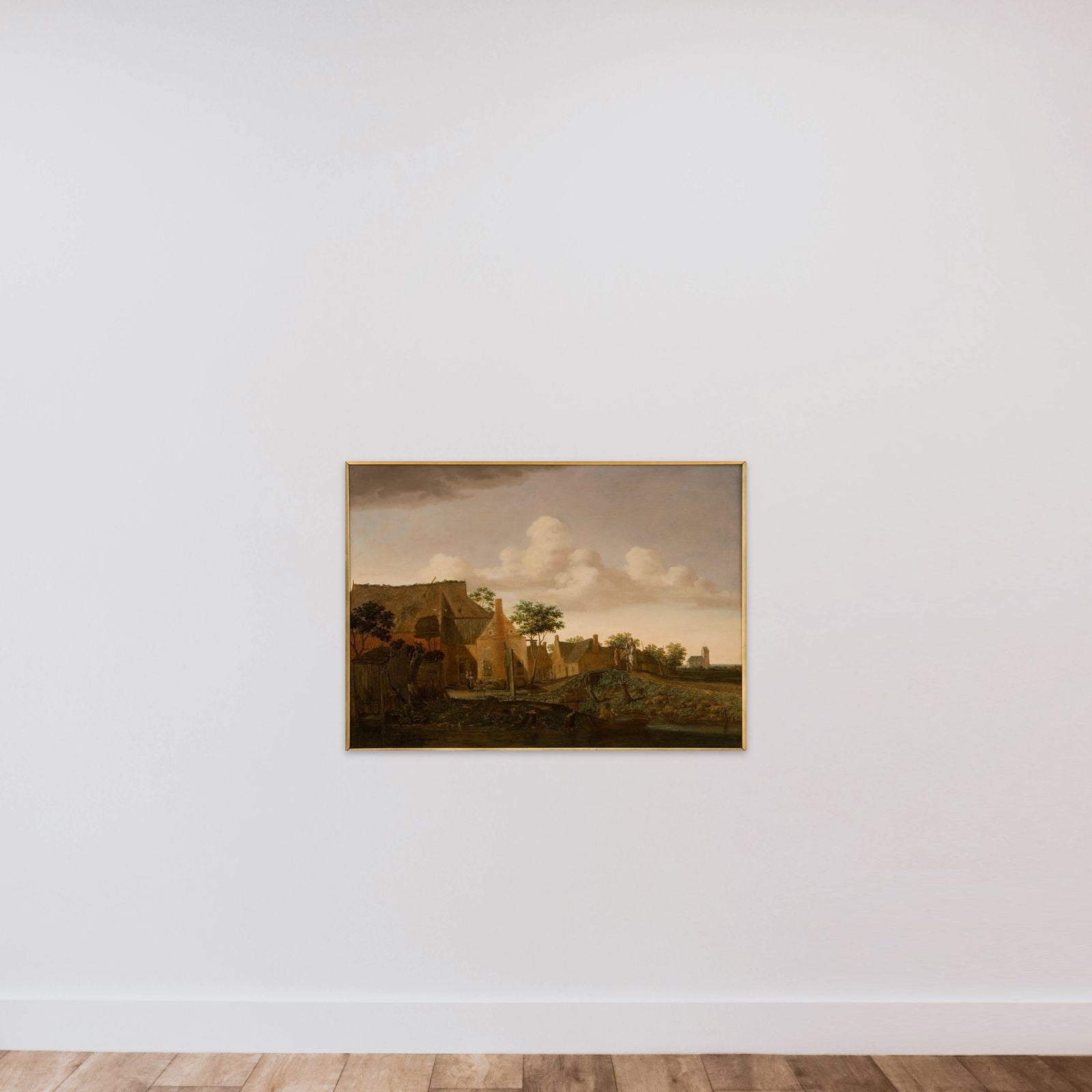 Hollandsk landsby unframed — shown to scale