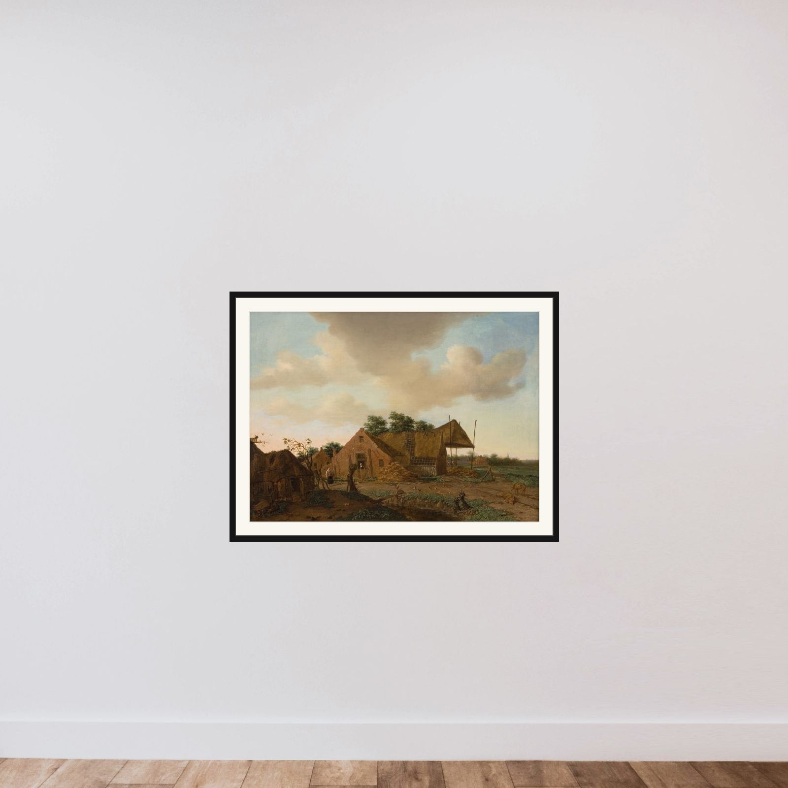 Hollandsk bondegård framed — shown to scale