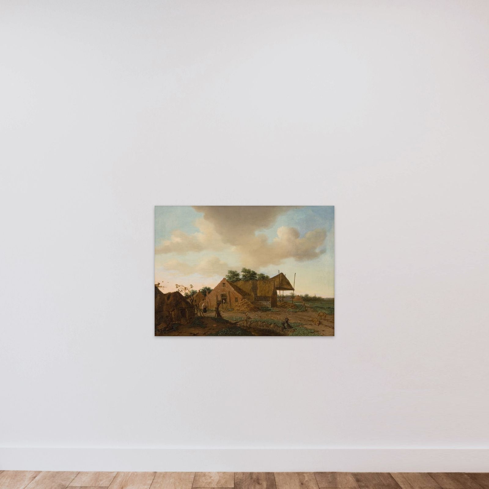 Hollandsk bondegård unframed — shown to scale