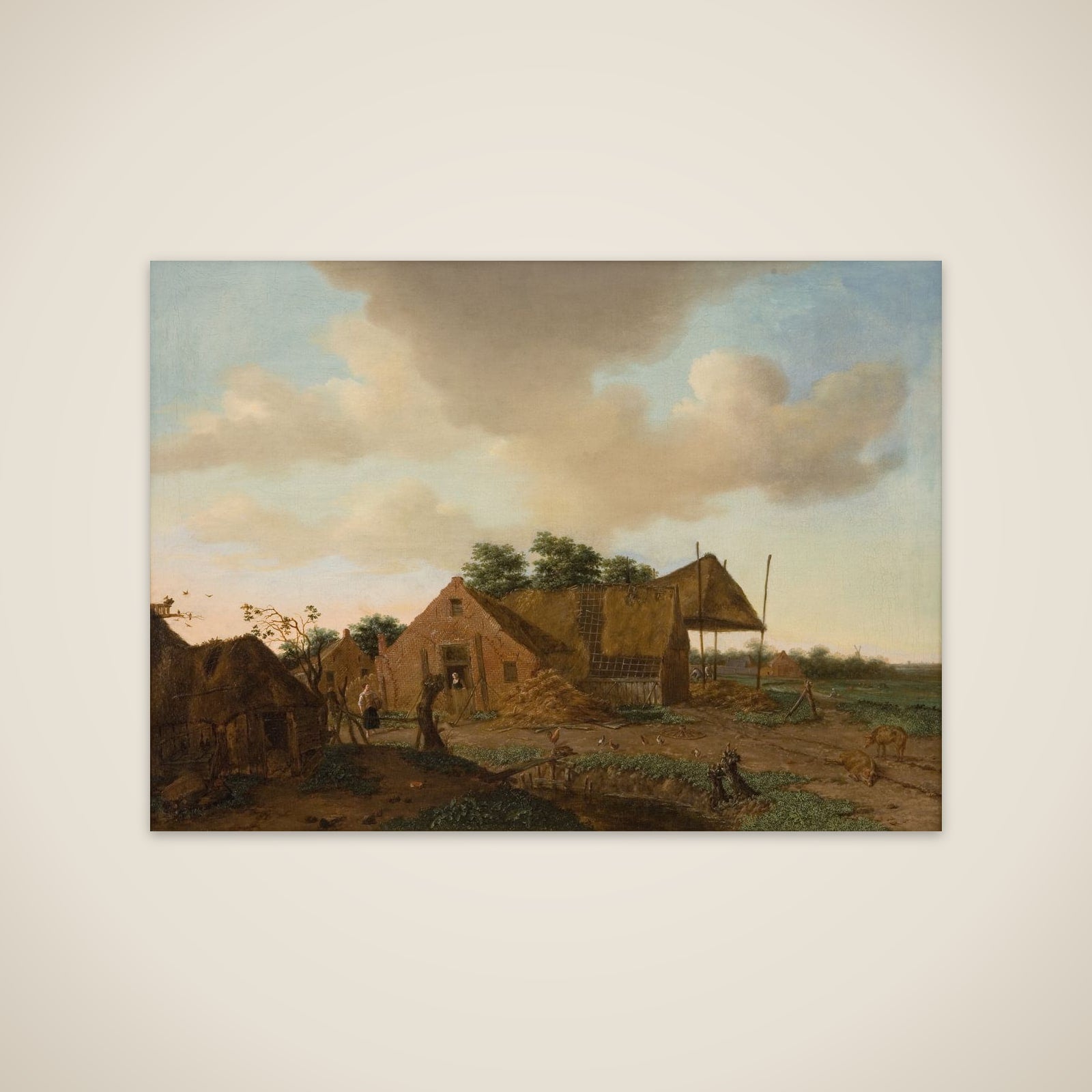 Hollandsk bondegård unframed print
