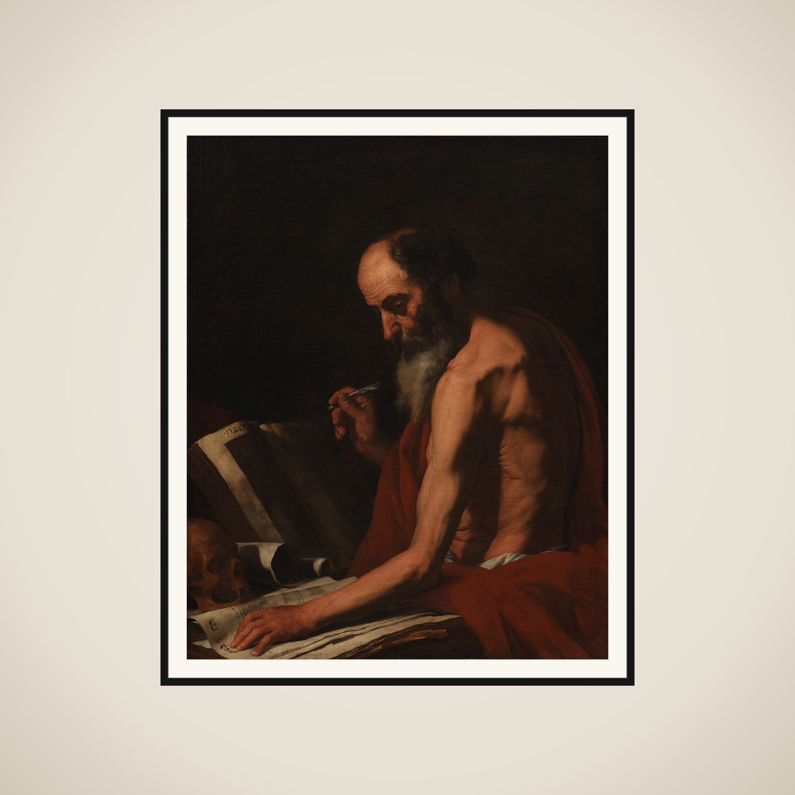 Den hellige Hieronymus framed