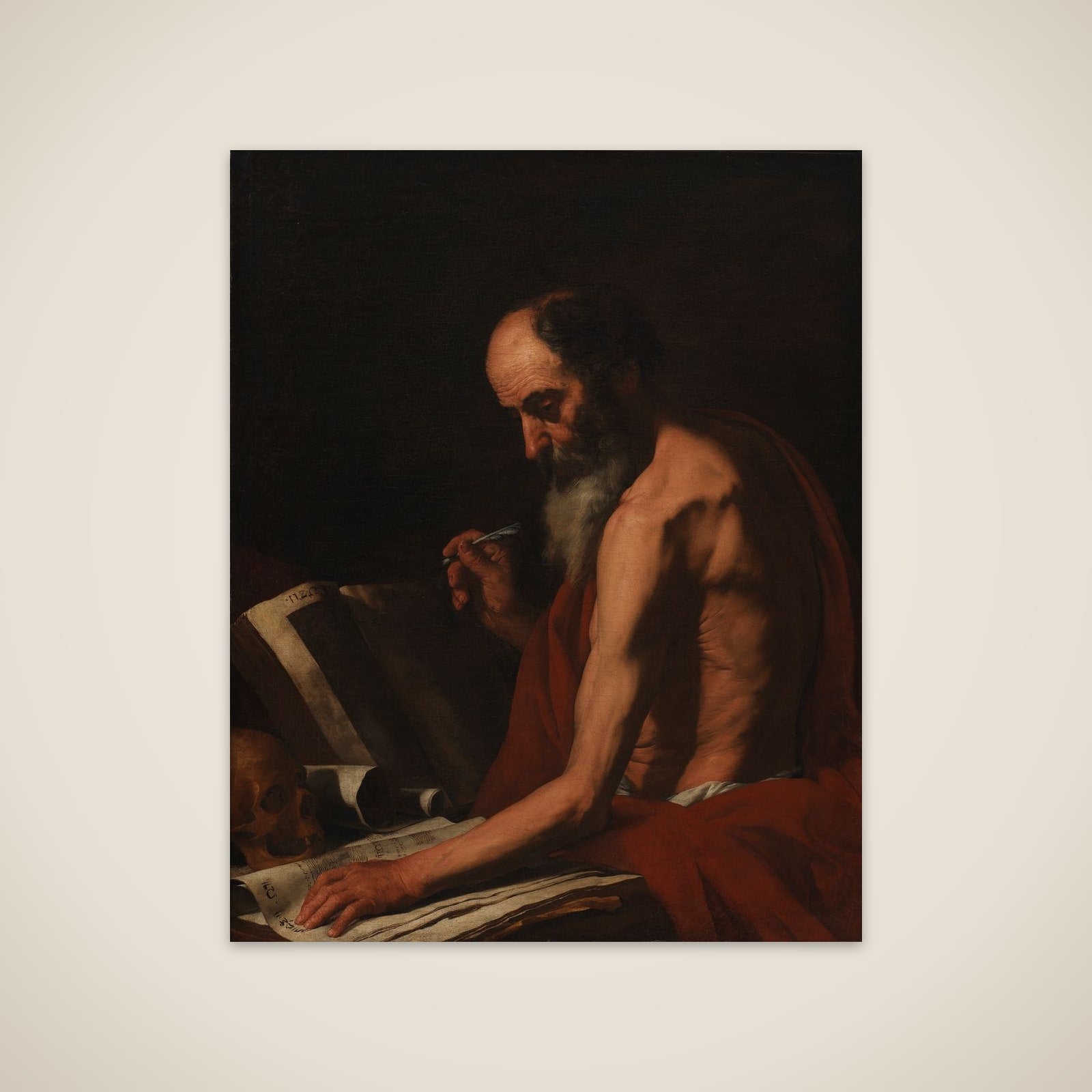 Den hellige Hieronymus unframed print