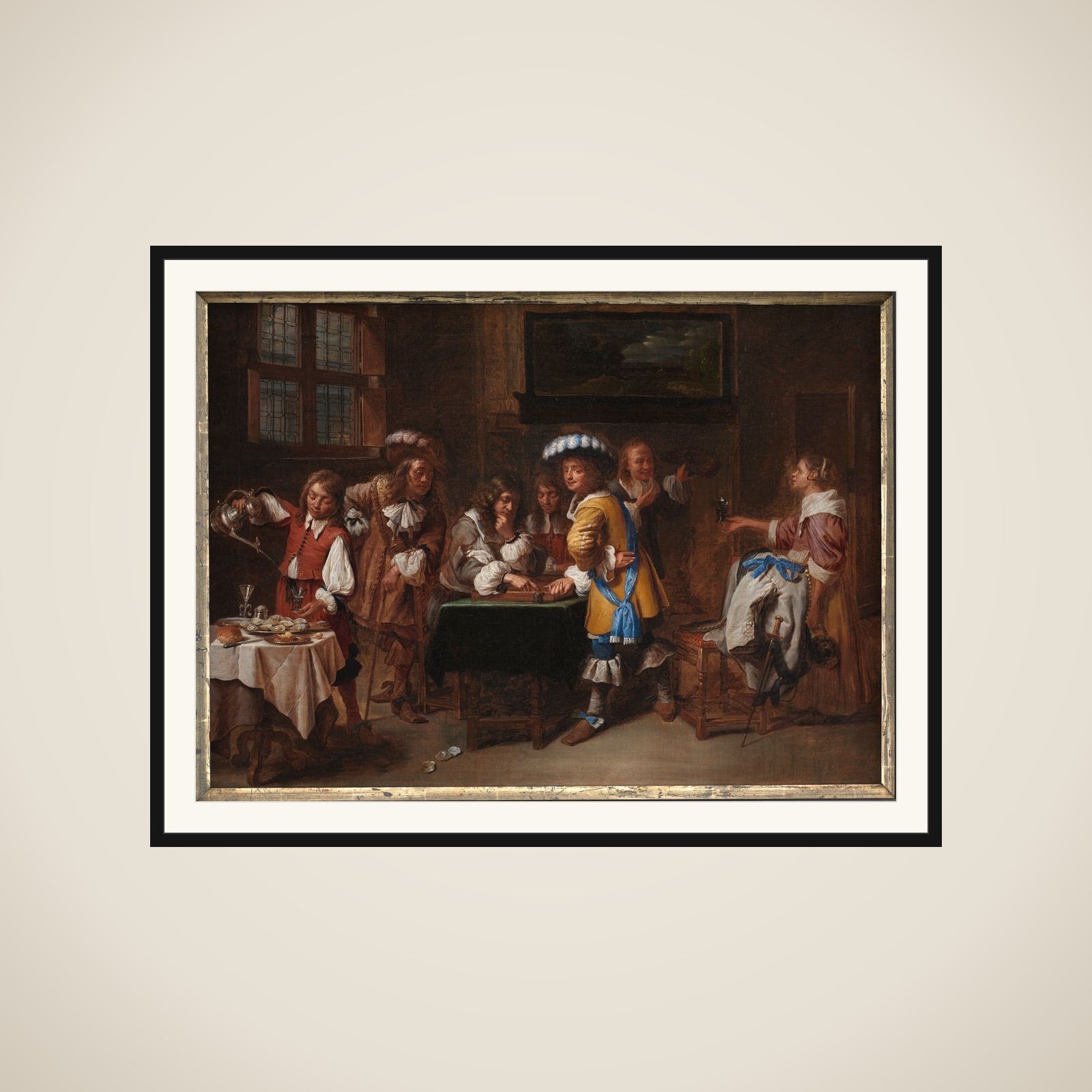 Tric-trac-spillerne framed