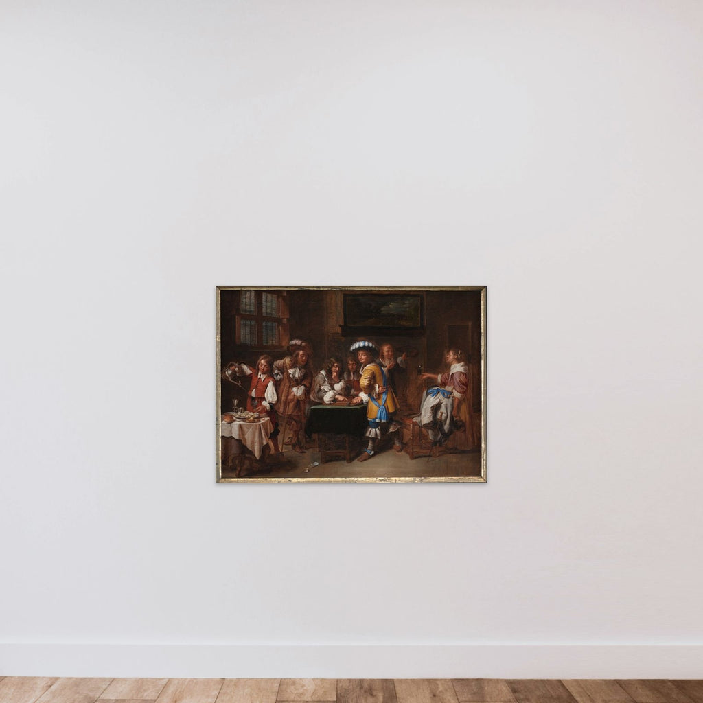 Tric-trac-spillerne unframed — shown to scale