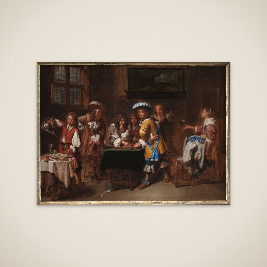Tric-trac-spillerne unframed print