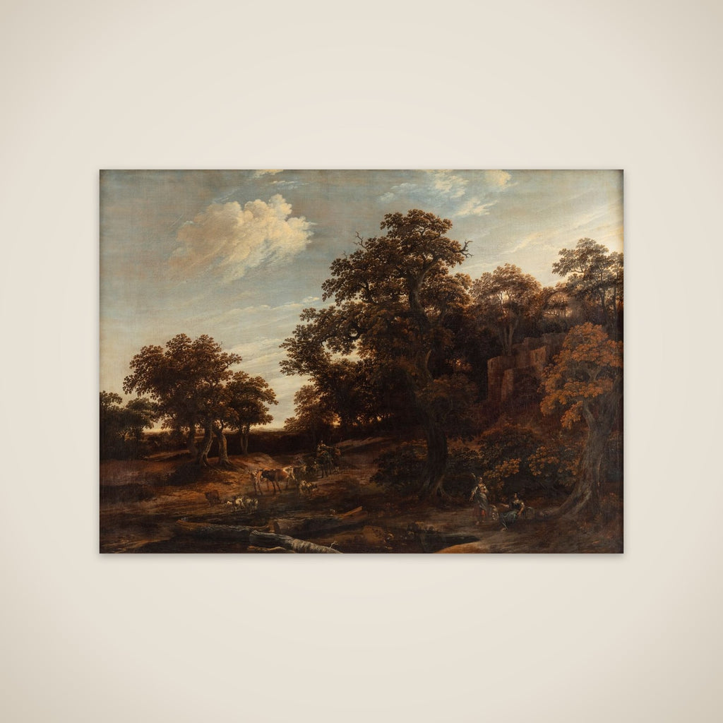 Udkanten af egeskoven unframed print