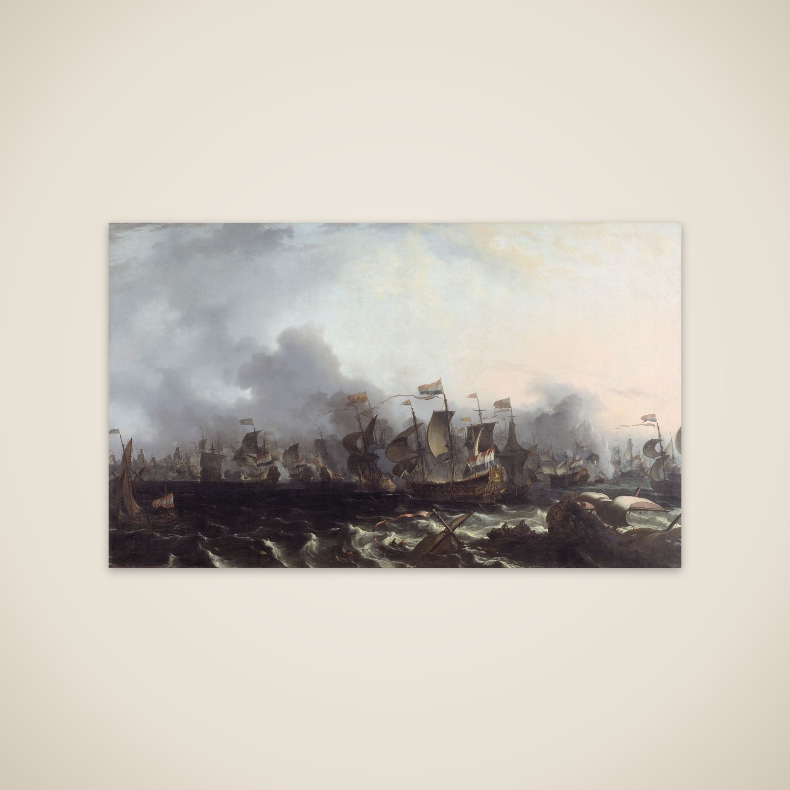 "Firedags søslaget" den 11.-14.juni 1666 unframed print