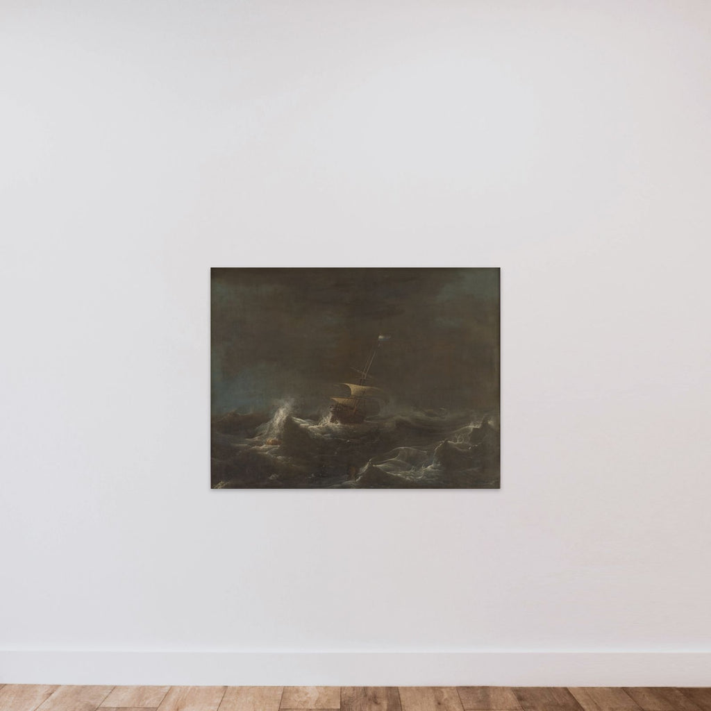 En storm unframed — shown to scale
