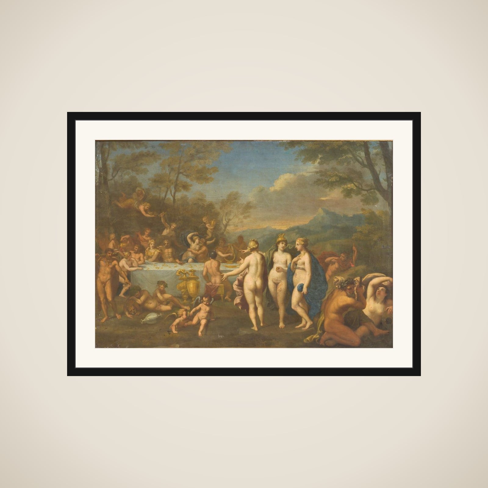 En gudeforsamling framed