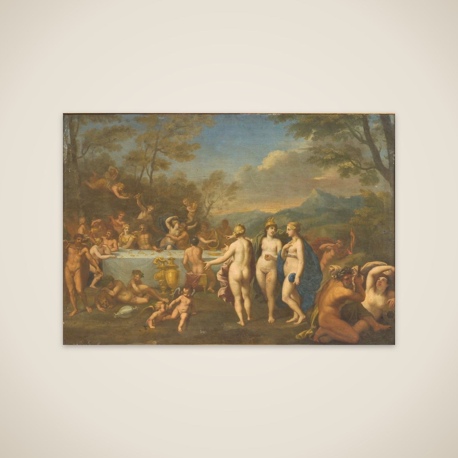 En gudeforsamling unframed print