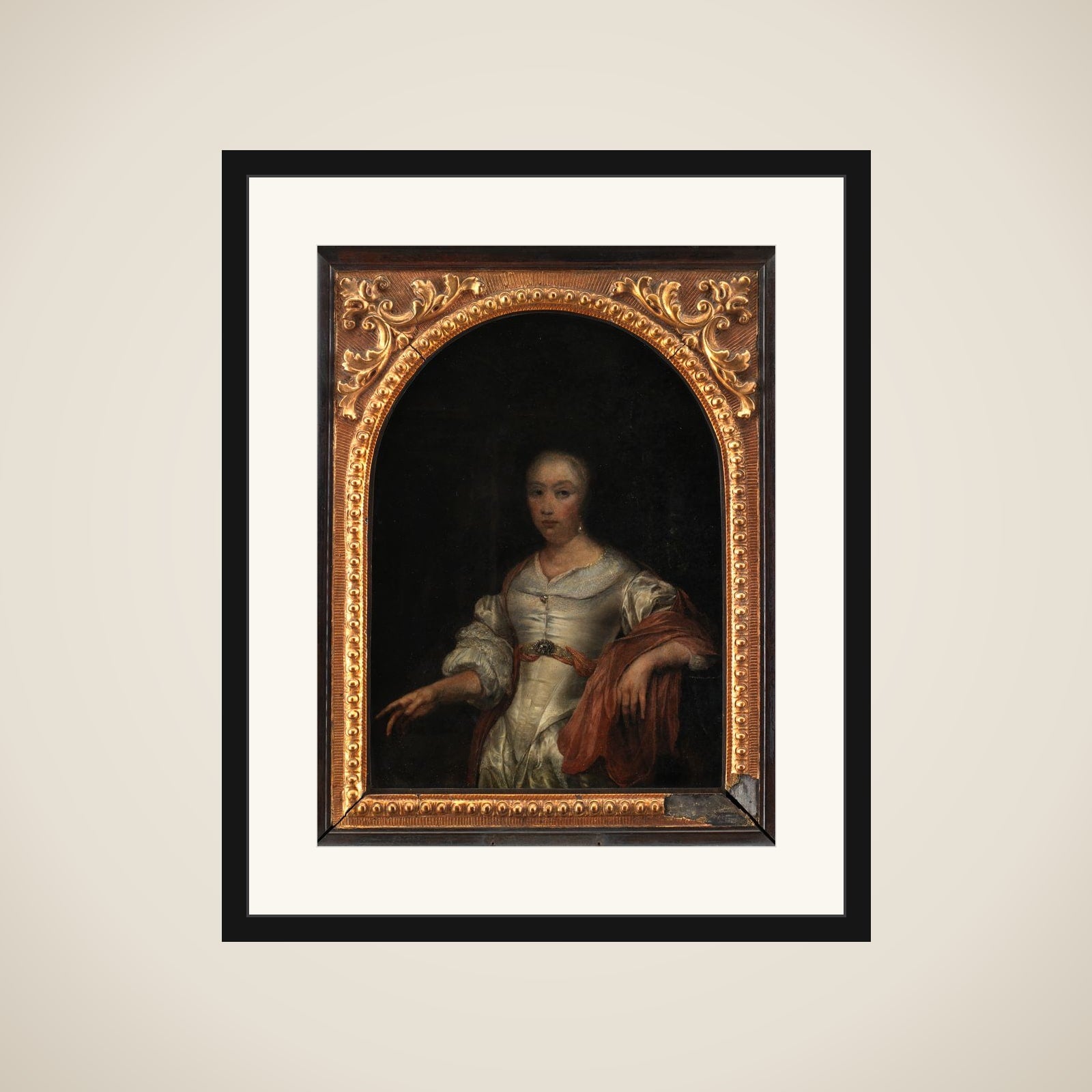 Dameportræt framed