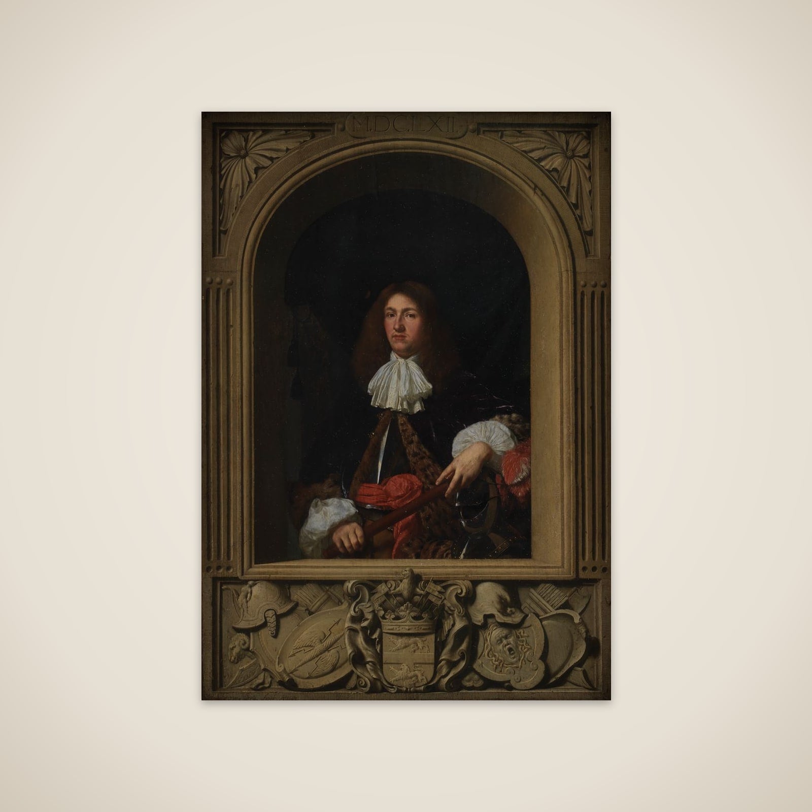 Portræt af grev Ulrik Frederik Gyldenløve (1638-1704) unframed print