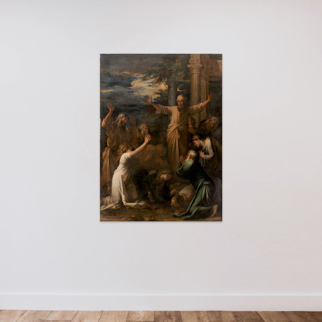 Jonas prædiker for Ninives indbyggere unframed — shown to scale