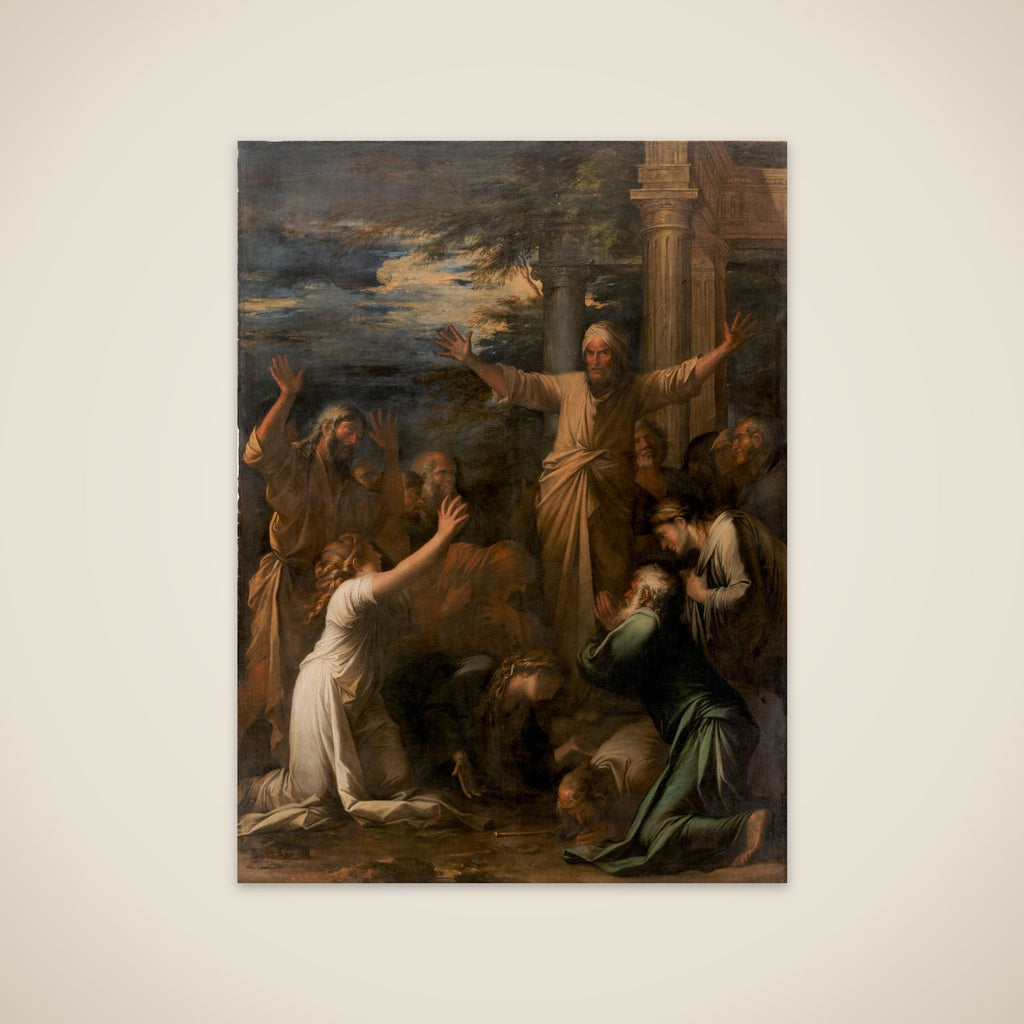 Jonas prædiker for Ninives indbyggere unframed print
