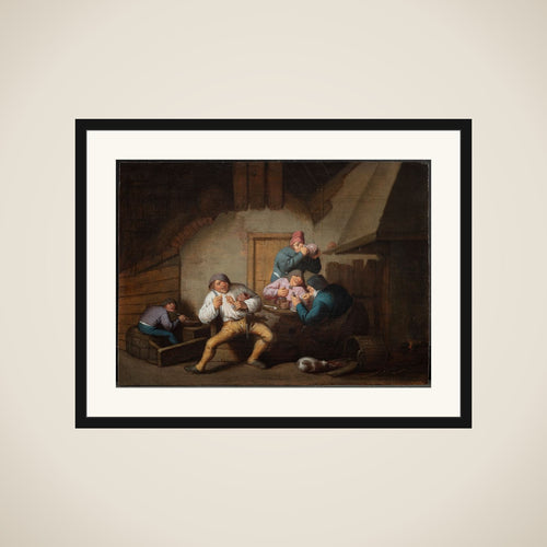 Bønder ved et bord. De fem sanser: Smagssansen framed