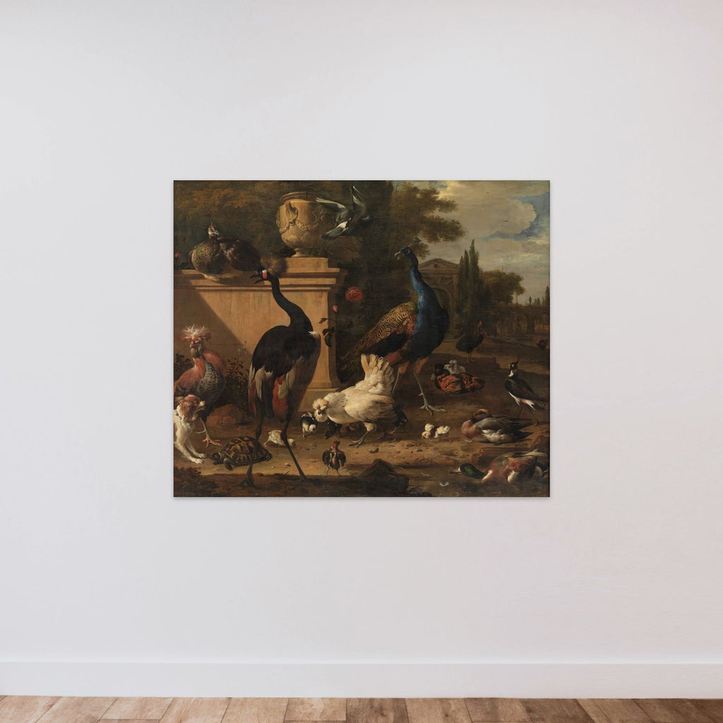 Hønsegården ved et herresæde unframed — shown to scale