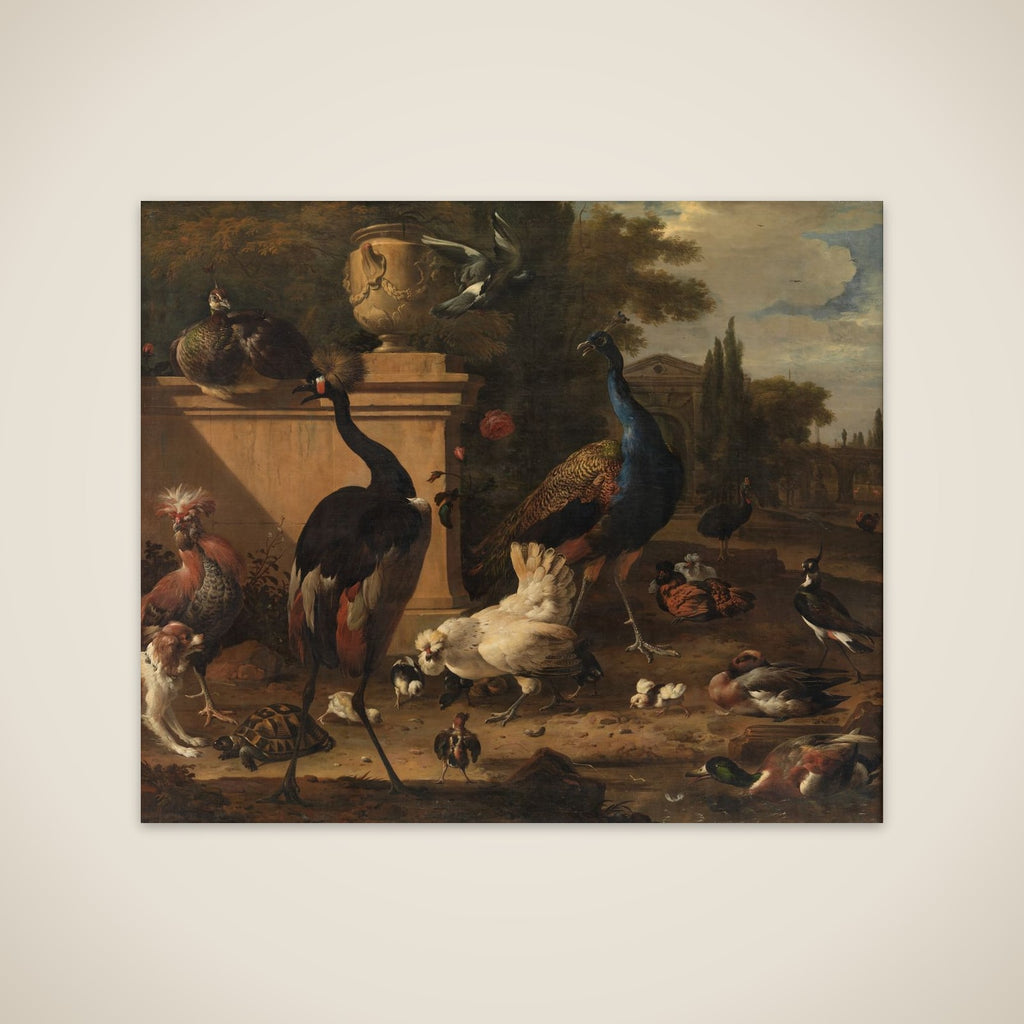 Hønsegården ved et herresæde unframed print