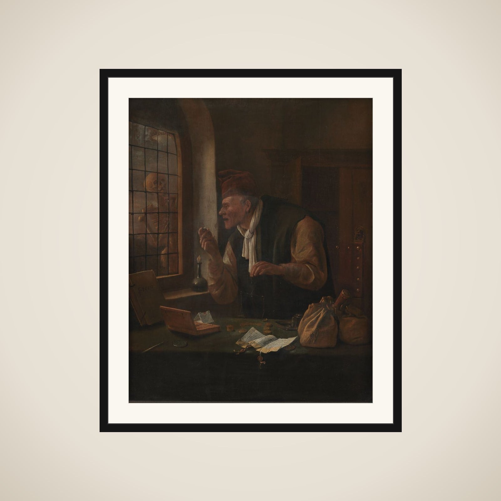 Den gerrige framed