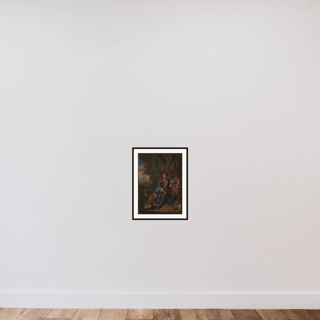 En jæger framed — shown to scale