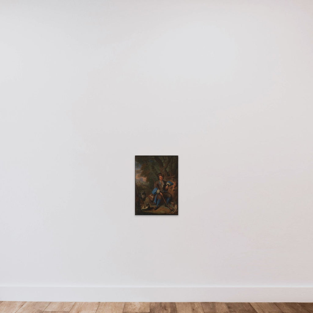 En jæger unframed — shown to scale