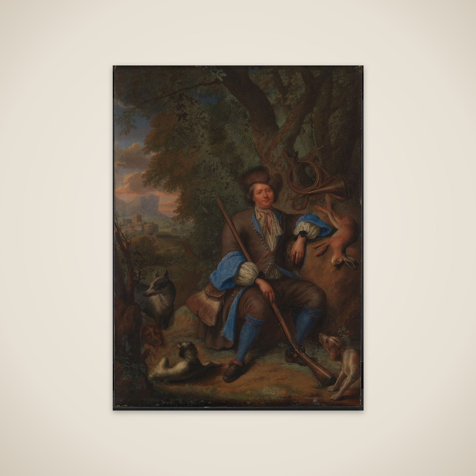 En jæger unframed print