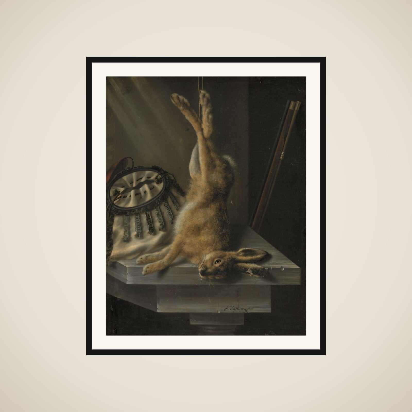 En død hare framed