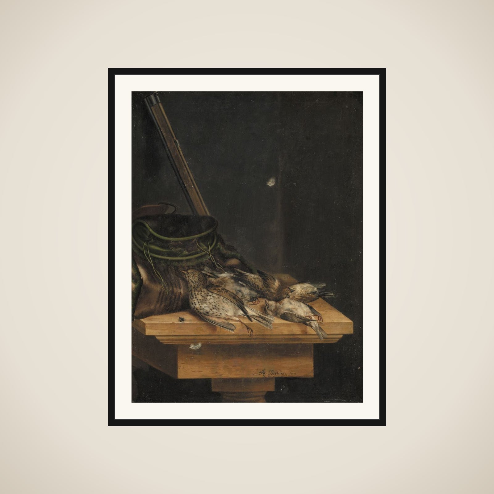 Døde fugle framed