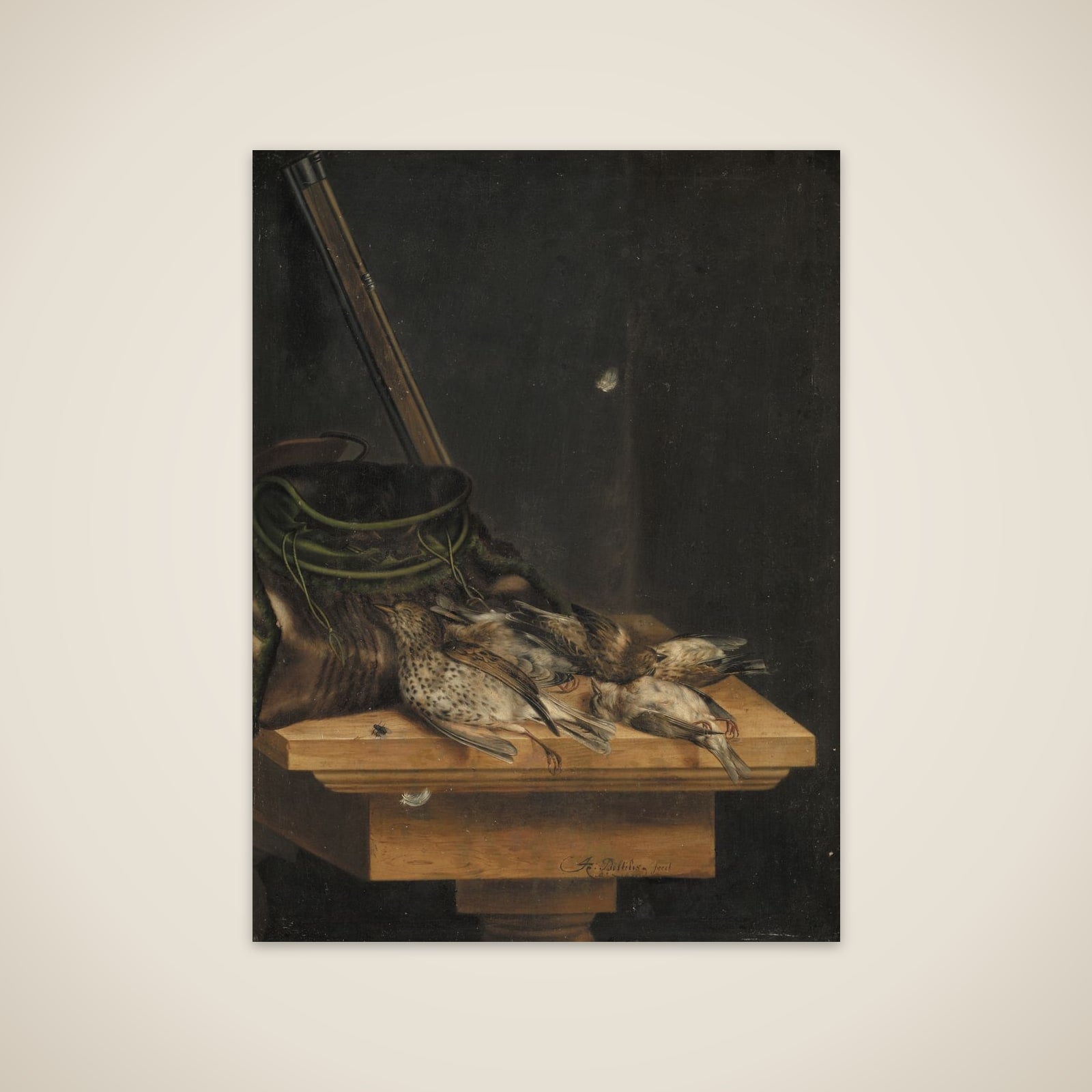 Døde fugle unframed print