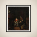 Husmoderen giver pigen besked framed