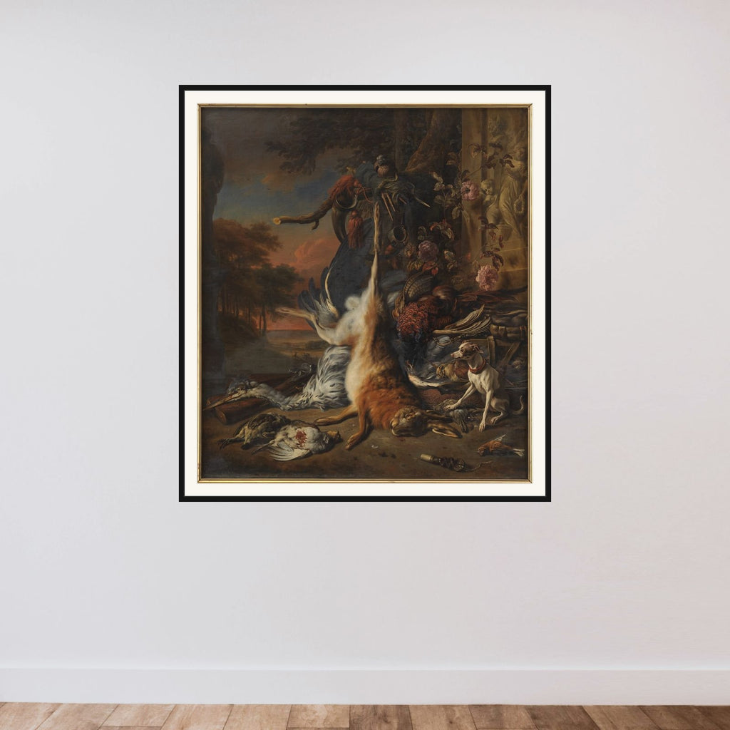 Dødt vildt framed — shown to scale