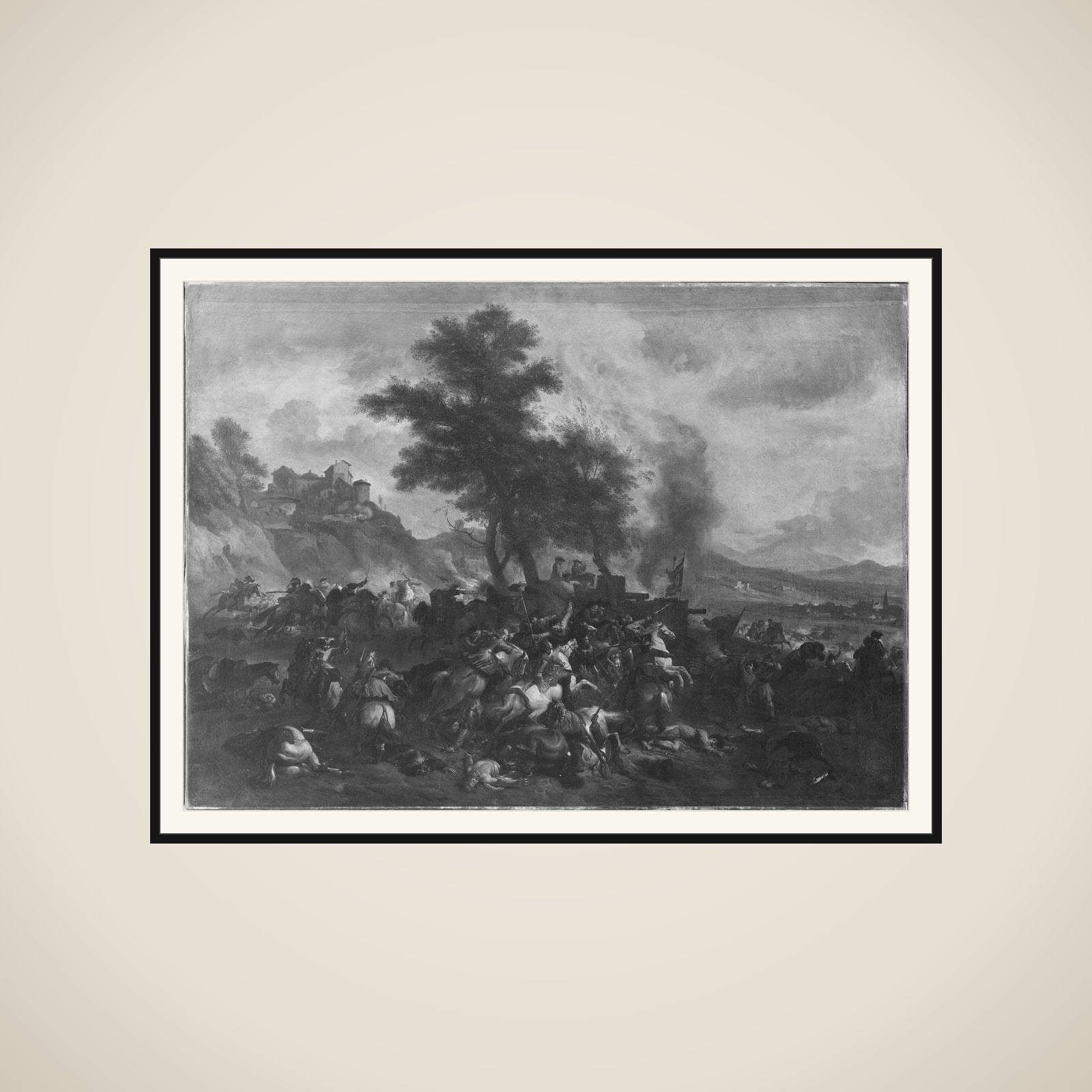 Prins Eugens slag ved Schellenberg framed