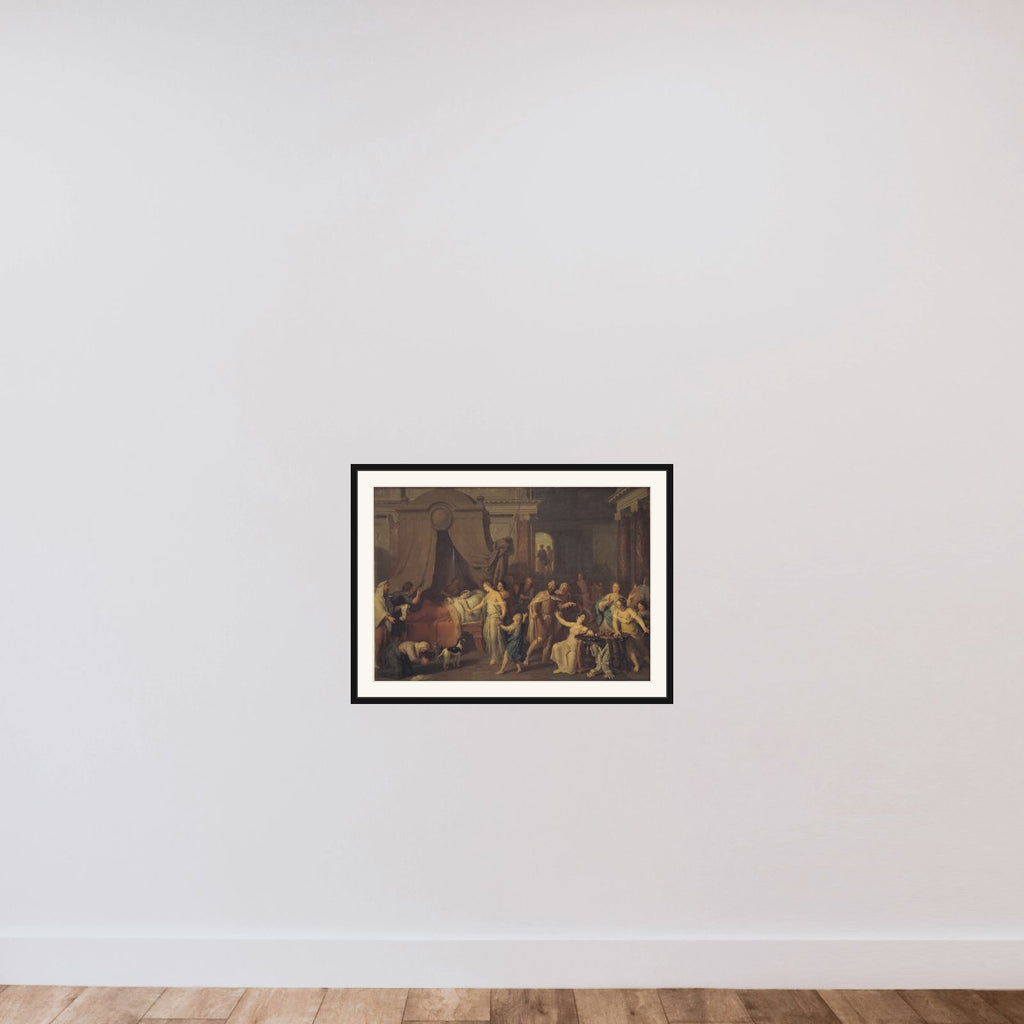 Alkestis og Admet framed — shown to scale
