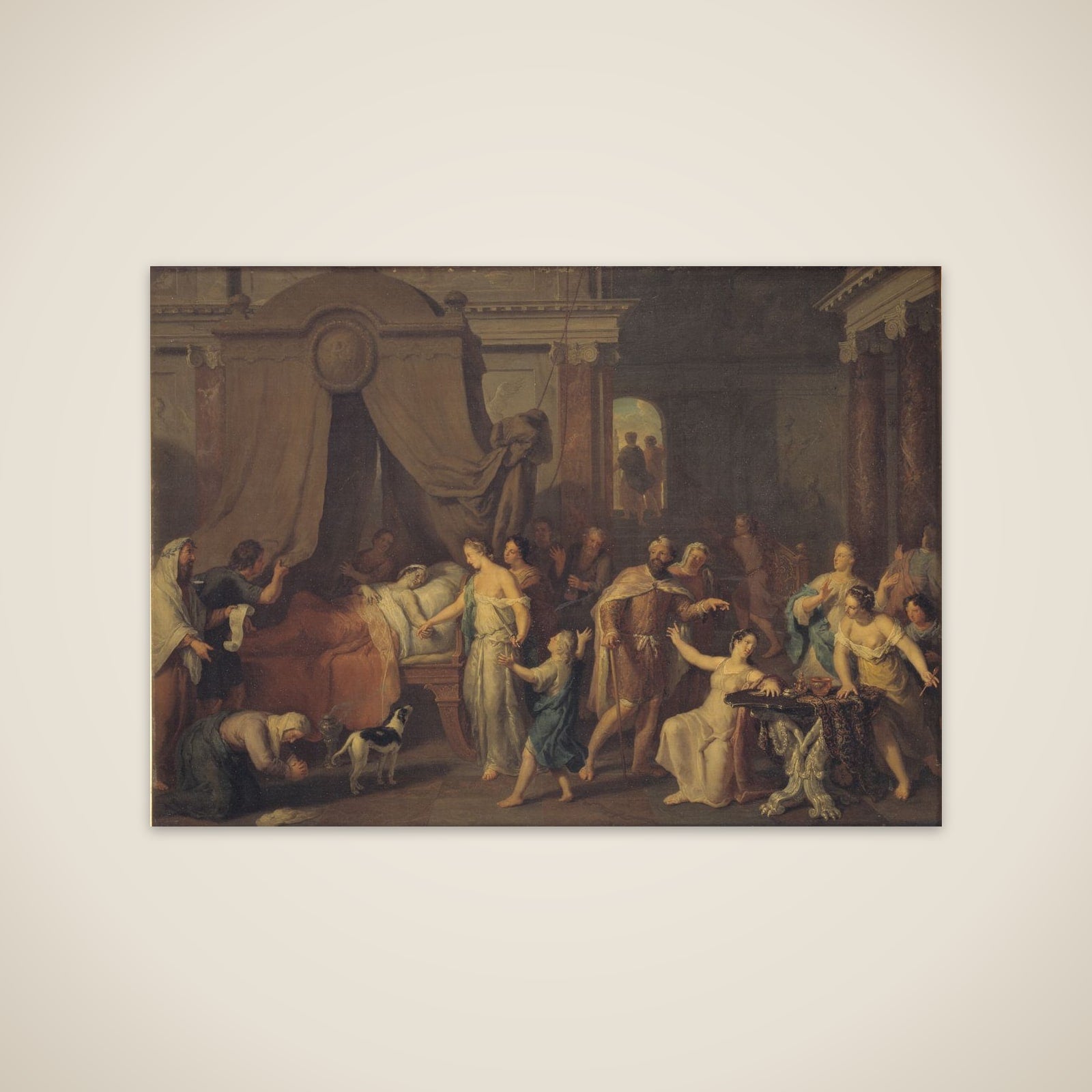 Alkestis og Admet unframed print