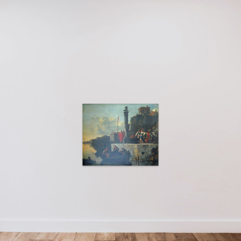 Italiensk søhavn unframed — shown to scale
