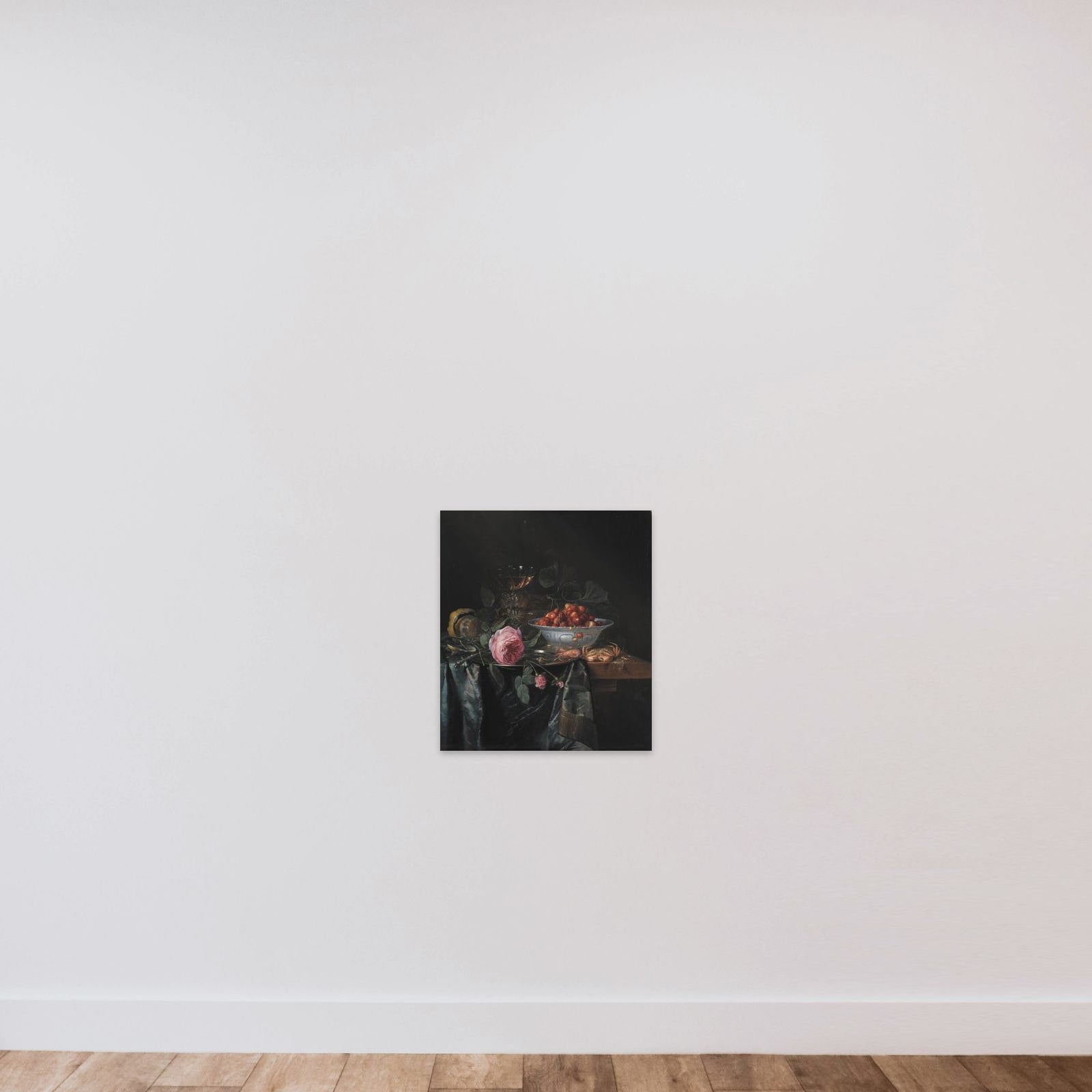 Pragt-stilleben unframed — shown to scale