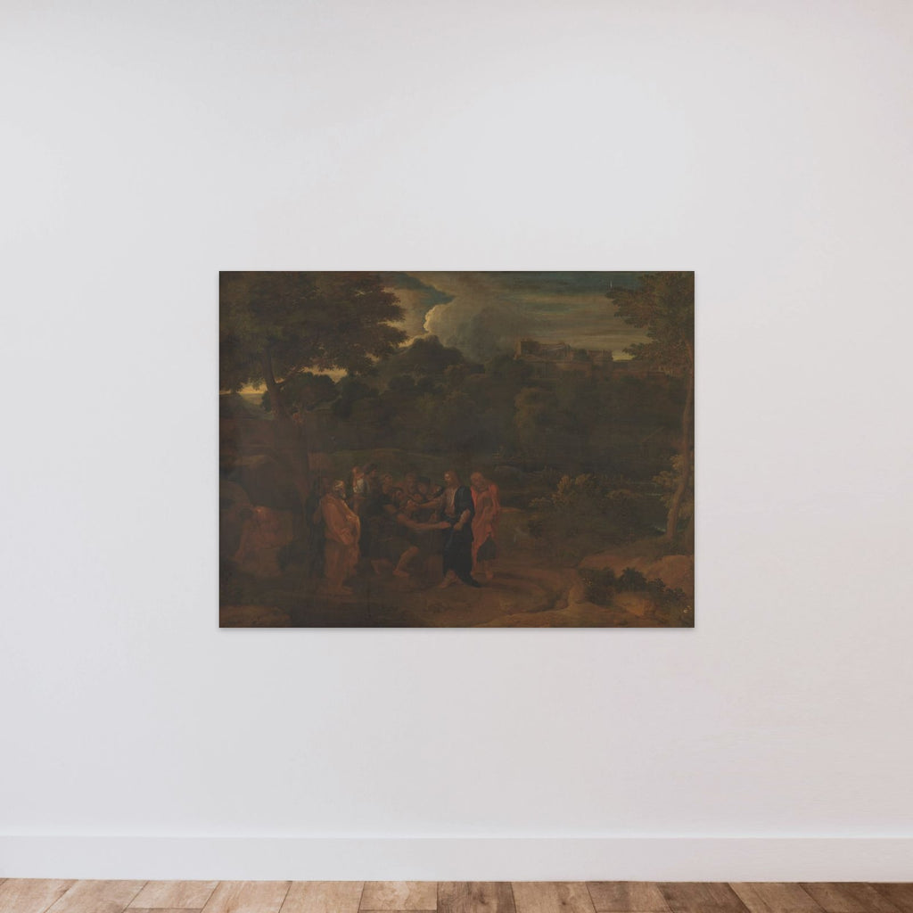 Kristus helbreder de to blinde ved Jericho unframed — shown to scale