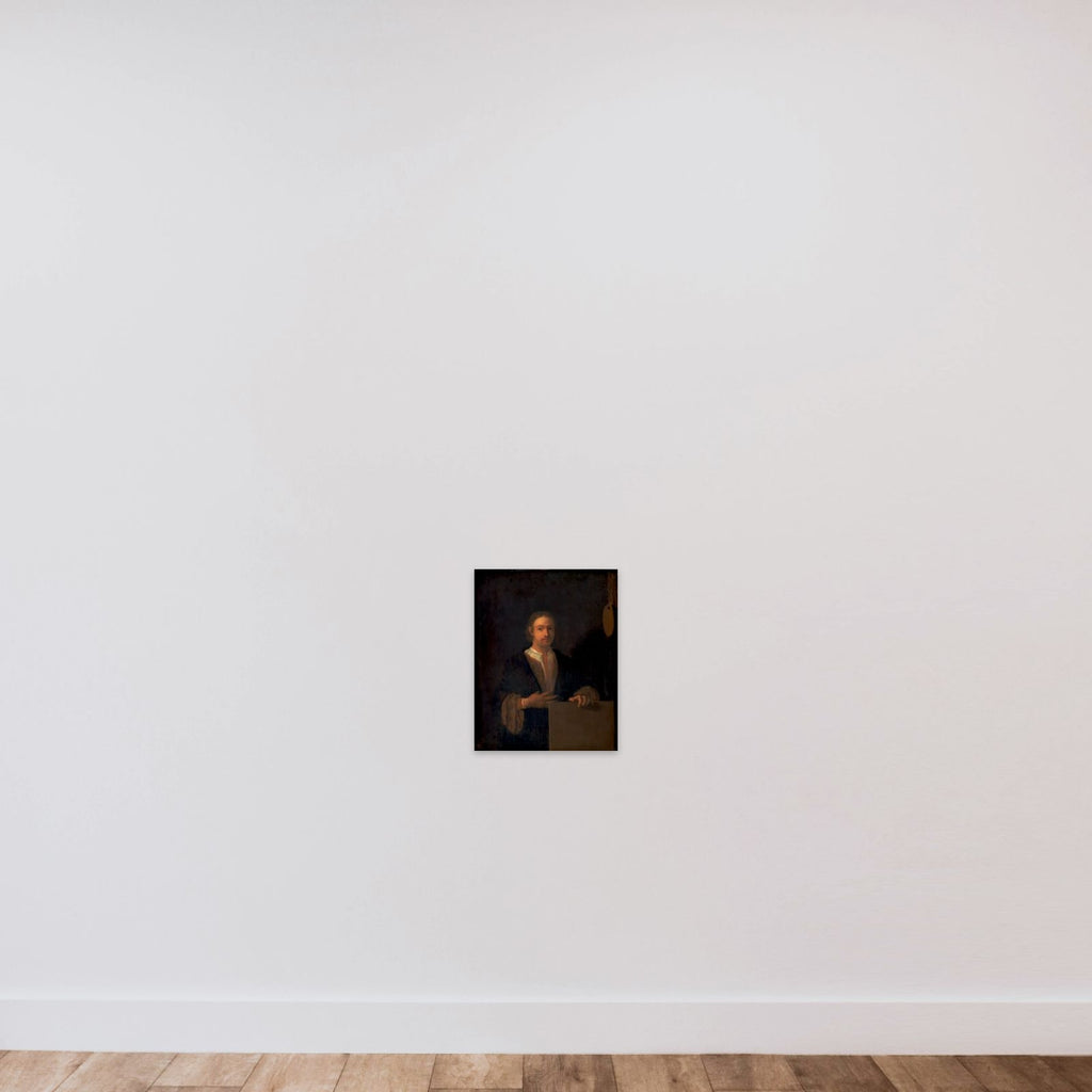 Selvportræt unframed — shown to scale