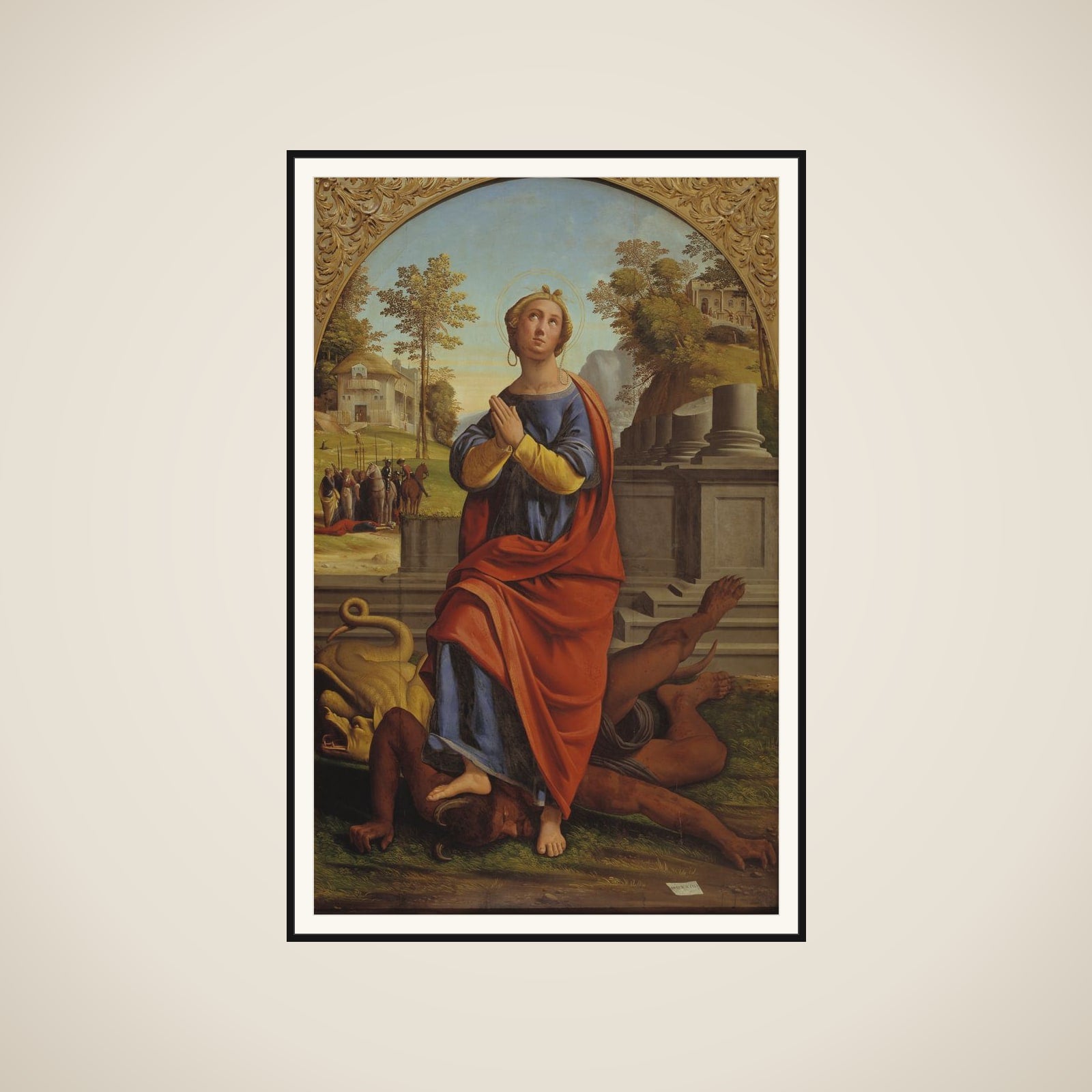 Den hellige Margrethe framed