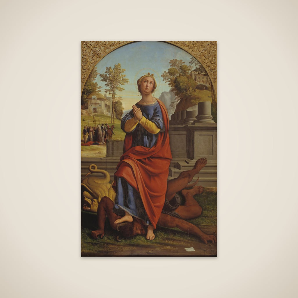 Den hellige Margrethe unframed print