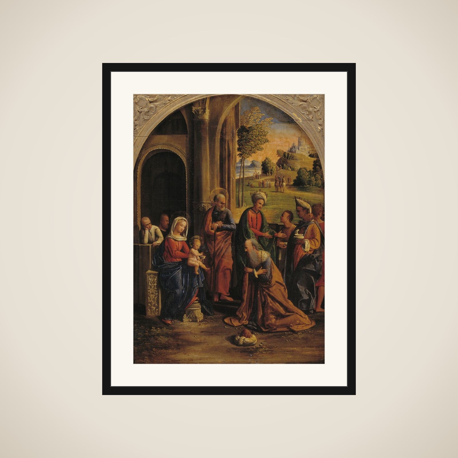 Kongernes tilbedelse framed