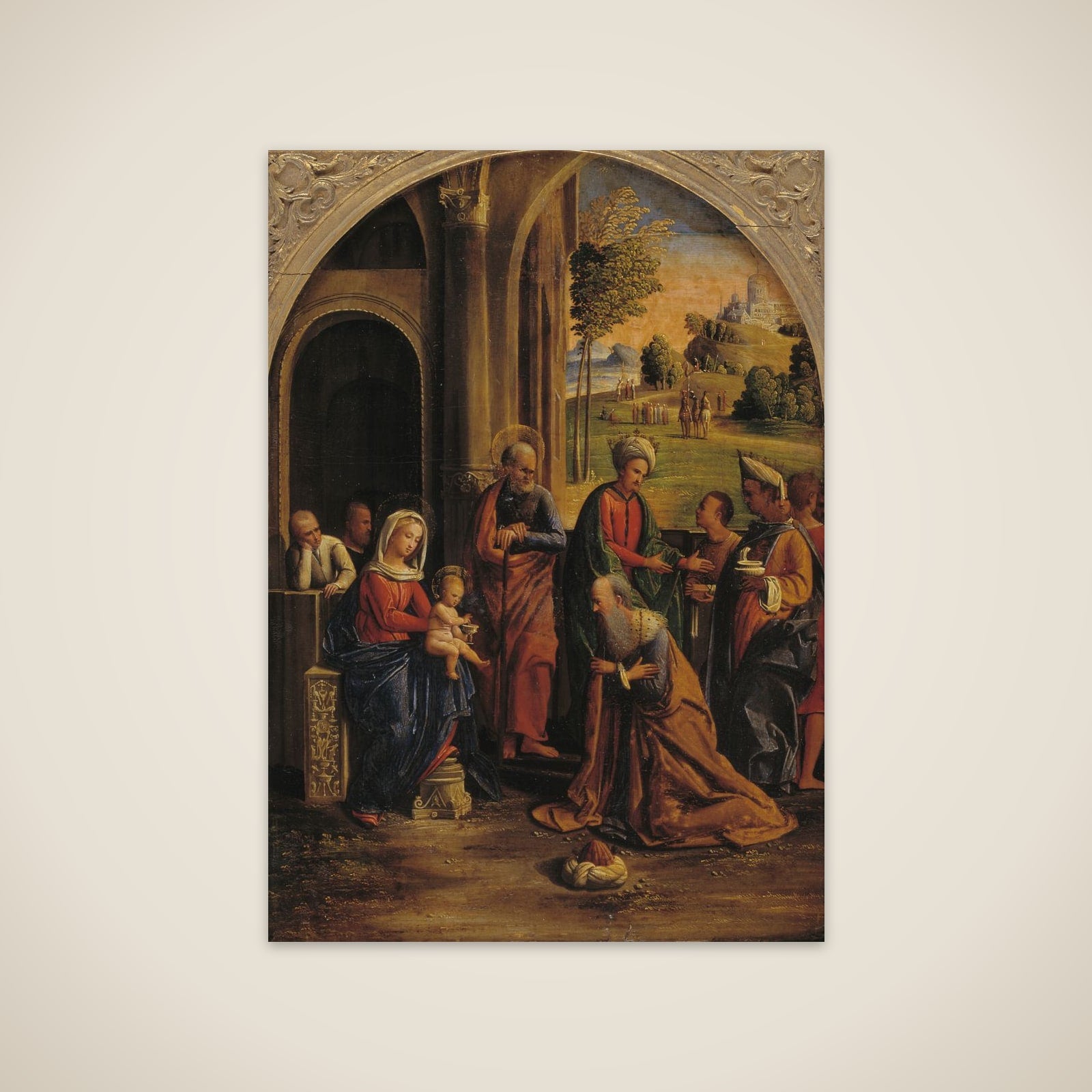 Kongernes tilbedelse unframed print