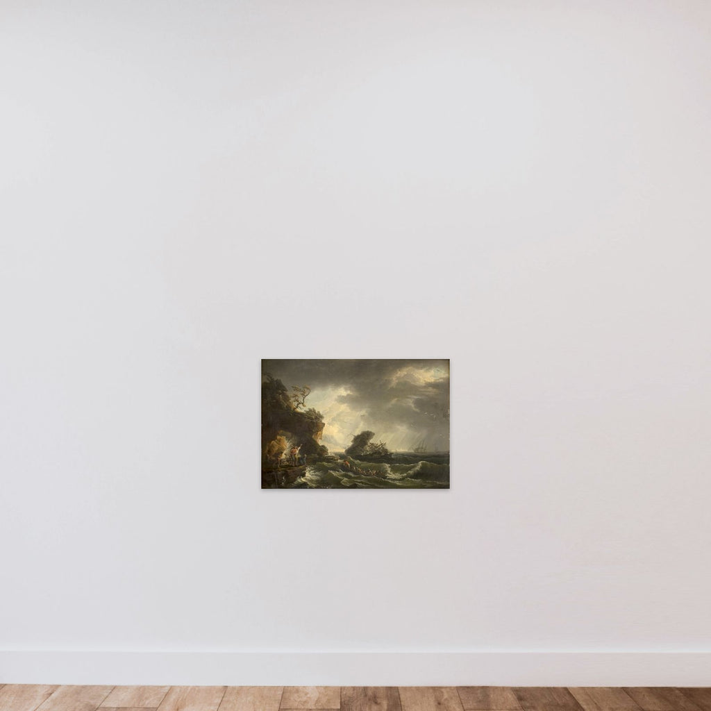 Et skibbrud unframed — shown to scale