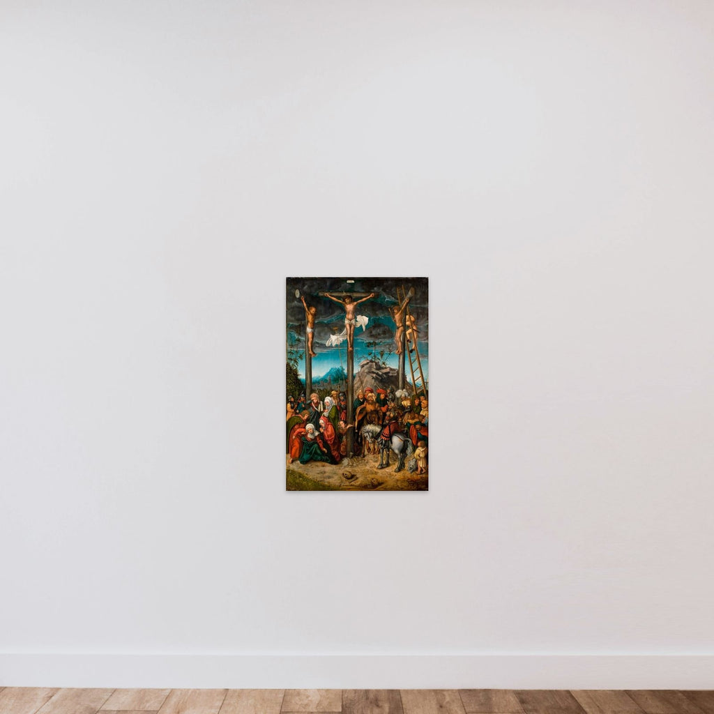 Korsfæstelsen unframed — shown to scale