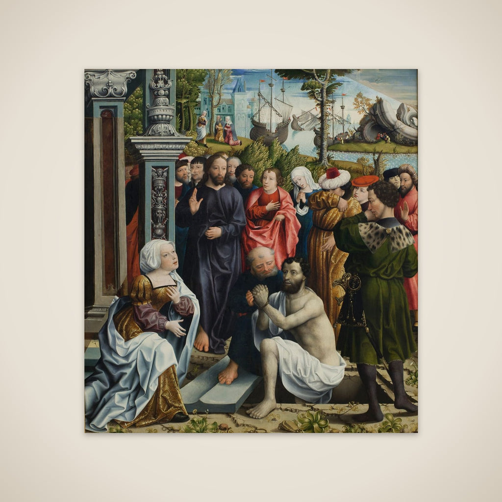 Lazarus' opvækkelse unframed print